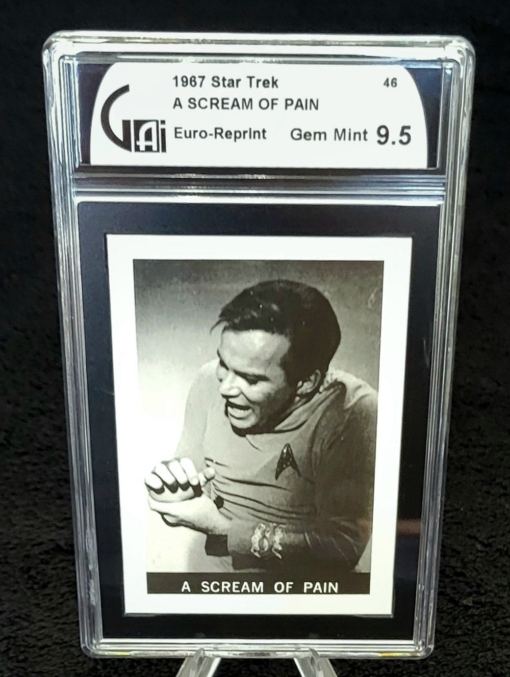 1967 Leaf Star Trek TOS Rare #46 Scream of Pain Graded 9.5 Gem Mint